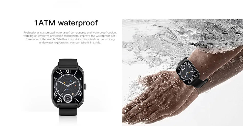 2025 New  Smart Watch Women Heart Rate Health Monitoring Voice Assistant BT Calling IP68 Waterproof Sports Smartwatch Men