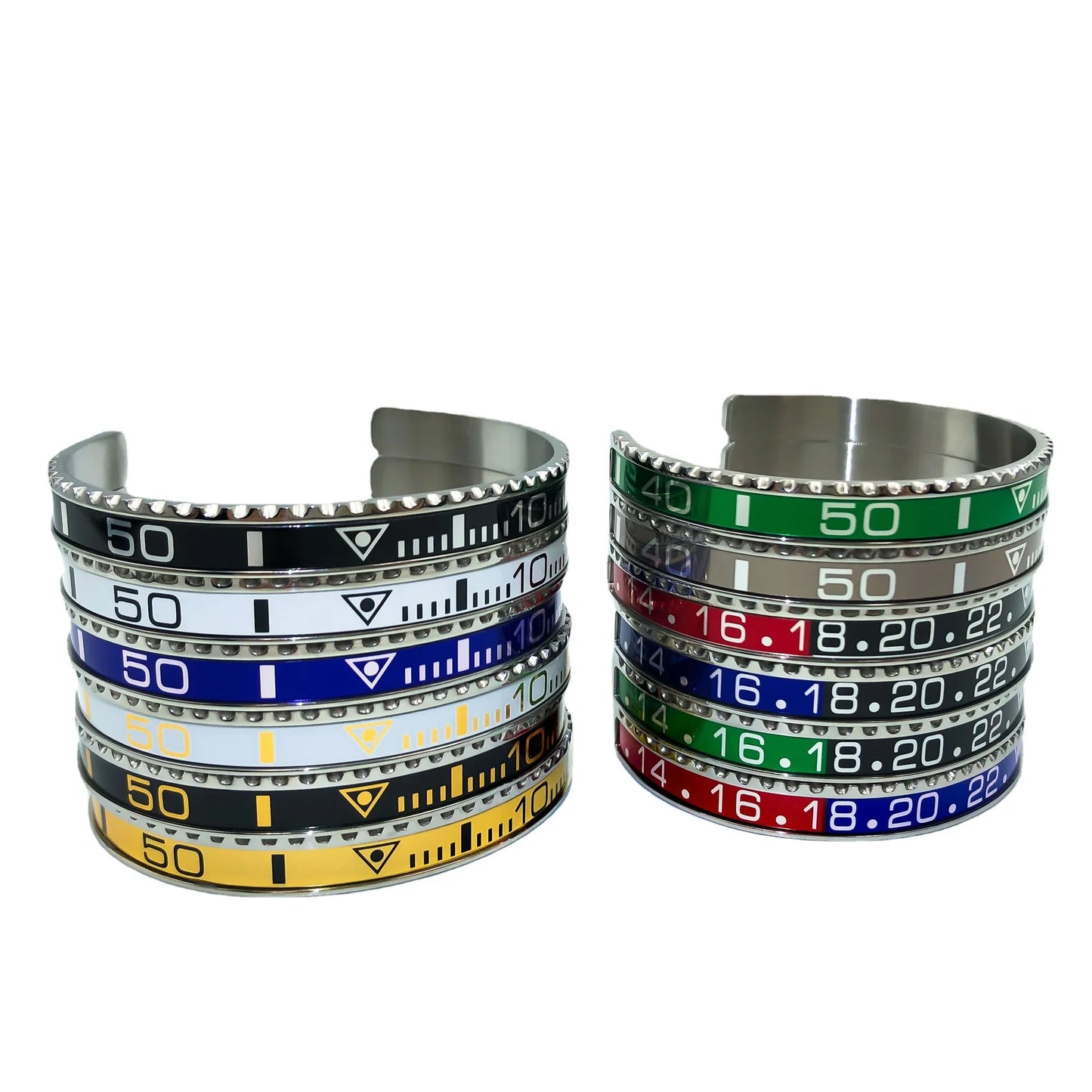 New stainless steel personality fashion men's and women's bracelets digital display water ghost women and men bracelet jewelry