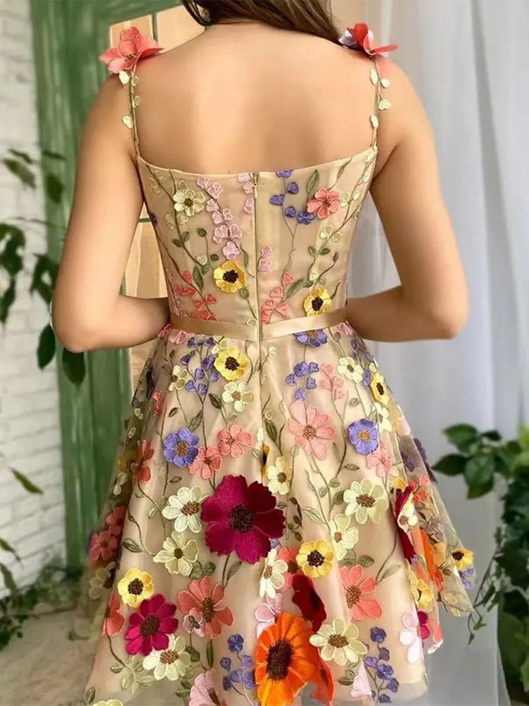 Formal attire Dresses: Mini Sling Dress Female Backless A-line Gown