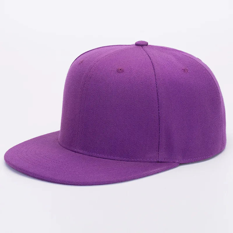 Customized Blank Flat Brim Baseball Cap Men Hip Hop Snapback Sun Hat Women Spring Print Embroidered Logo Visor Cap Streetwear