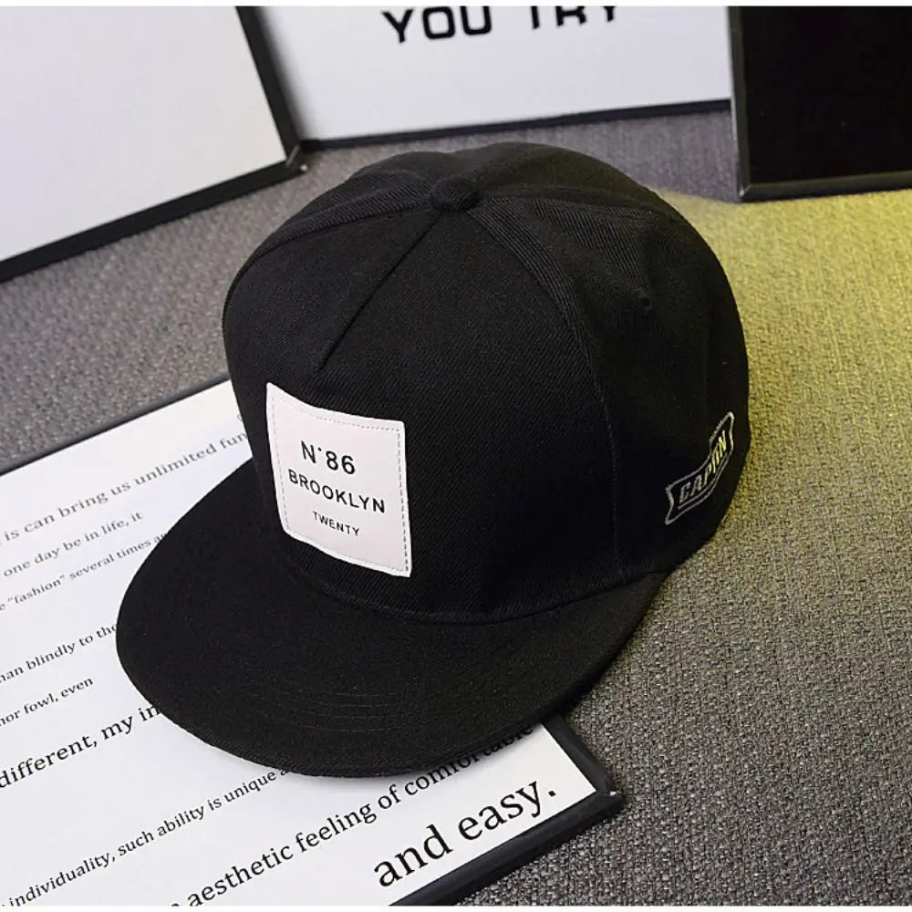 Trendy N86 Patch Baseball Cap Sun Protection Summer Spring Hip-hop Cap Outdoor Embroidery Men Hat