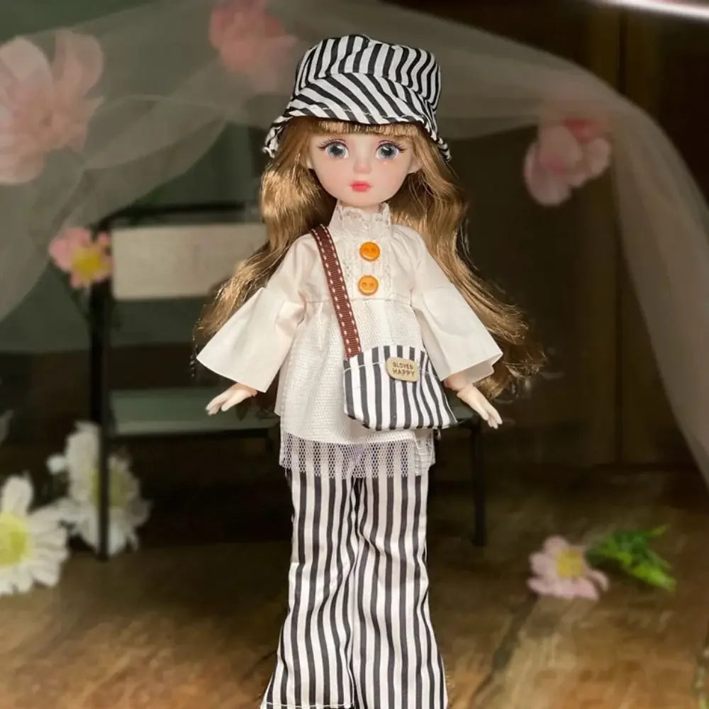 Ball jointed Doll Toys Bjd Dolls For Girls Dolls 1/6 Starry Gray Eyes 30cm Lolita Fashion Dress DIY Toy Children Birthday Gifts