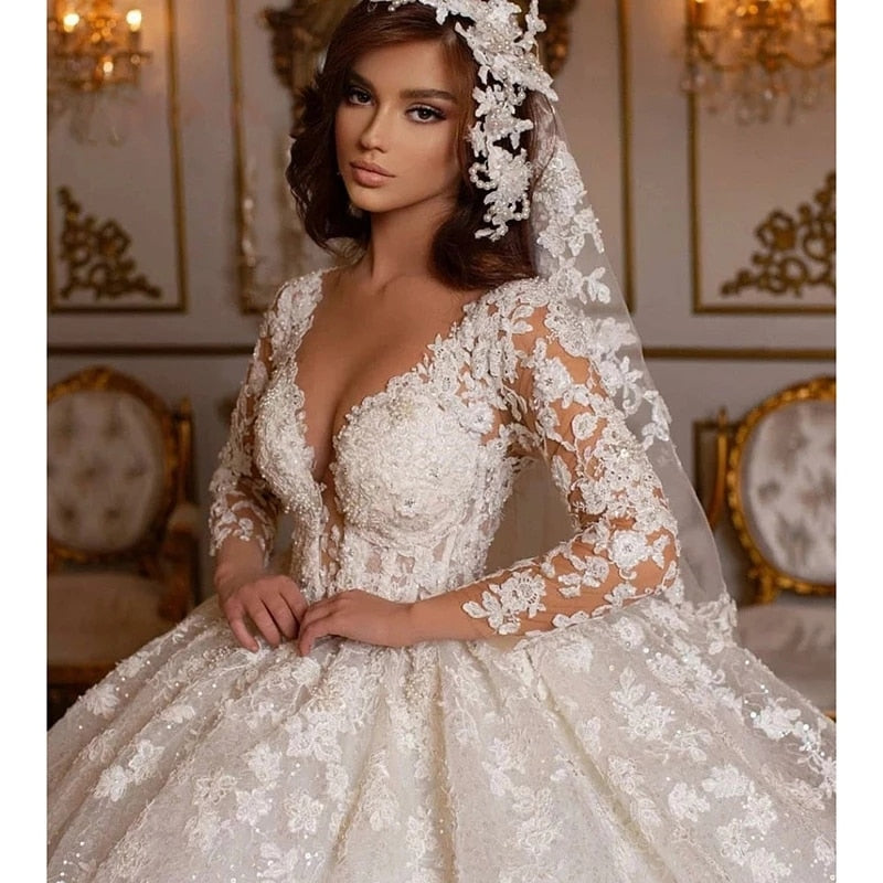 White Bridesmaid Dresses: Wedding Dresses Princess Ball Gown Beading Bridal Gowns