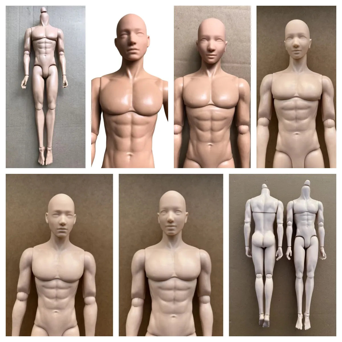 YUNYI Male Doll Body 1/6 Strong Muscle Solider Men Body Figures 14 Joints Movable Doll Figure Toys Christmas Gifts