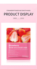 8pcs Fruits Moisturizing Face Mask skincare Firming Brightening Facial Masks Face Sheet Mask Skin Care Products