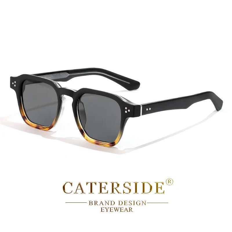 CATERSIDE Square Fashion Sunglasses Men Core Insert Temple Luxury Brand Sun Glasses Women Travel Beach Party Festival Gifts