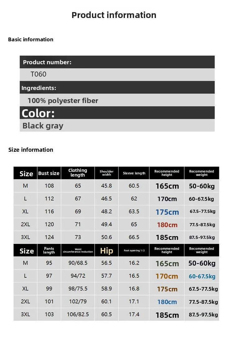 Spring and Autumn New Sportswear Suit Men's Casual Breathable High-end Jacket Trousers Stand-up Collar Zipper Open Mens Clothes