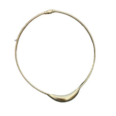 Jewelry Metallic Stainless Steel Silver Plated Gold Color Choker Necklace For Women