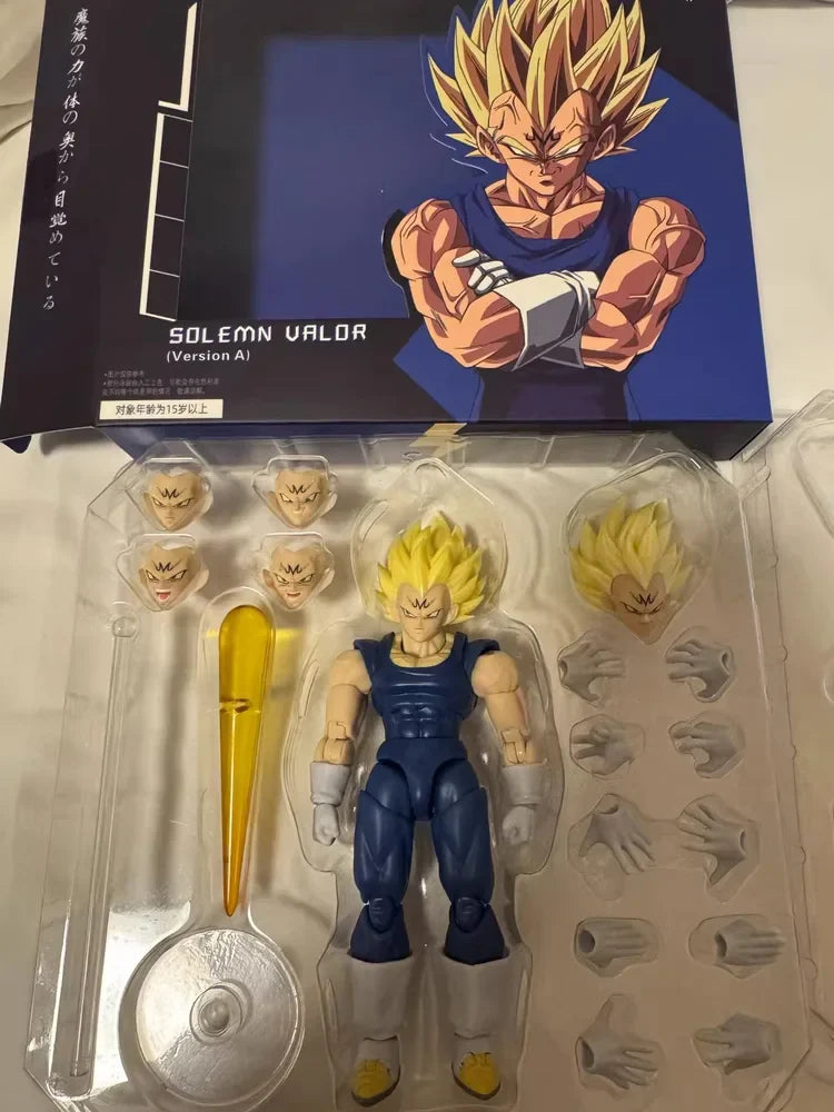 Black Hole Toys & TK Dragon Ball SHF Super Saiyan SSJ Majin Vegeta Battle Damage Full Power Anime Action Figures Models toys