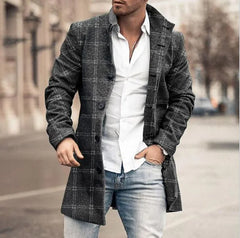 Men Clothing European American Autumn Winter Men's Coat