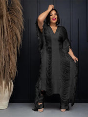 Plus Size Dresses for Women Hollow Out Knited Elegant mini Dress Club