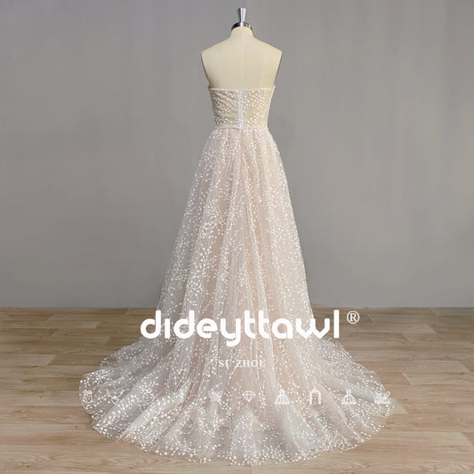 White Bridesmaid Dresses: Wedding Dresses Strapless A Line Sleeveless Appliques