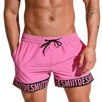 Thin Board Shorts Mens Swimming Shorts Swimwear Beach Surf Boardshort Men Swim Trunk Bath Suit Sport Running Short Liner In