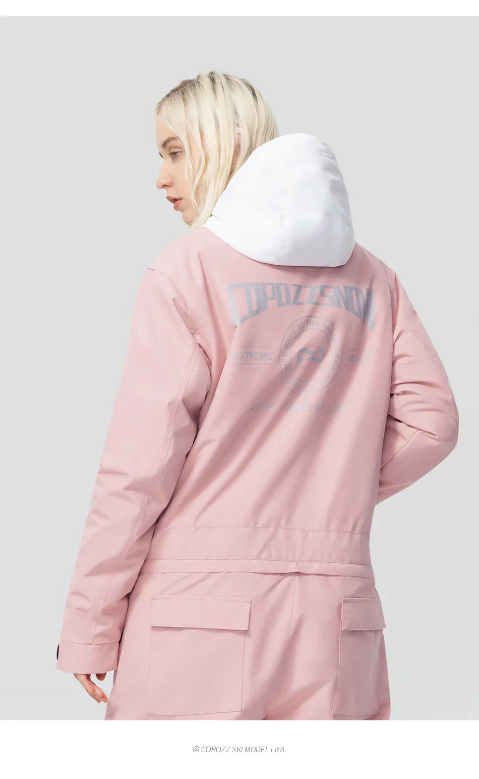 Thick Men Women One-Piece Ski Jumpsuit Outdoor Sports Snowboard Jacket Warm Jump Suit Waterproof Winter Clothes Overalls Hooded