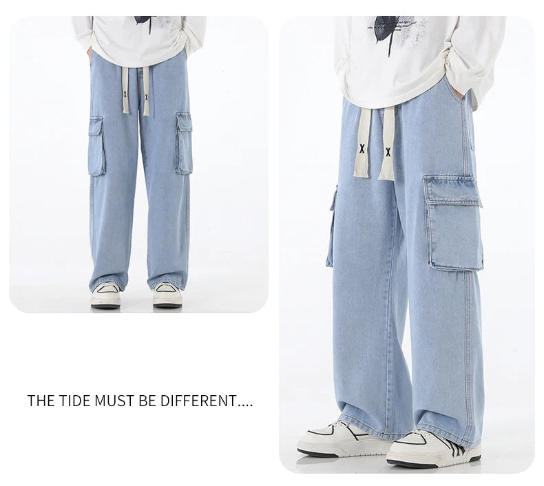 Cargo Baggy Jeans: Y2K Multi-pocket pant