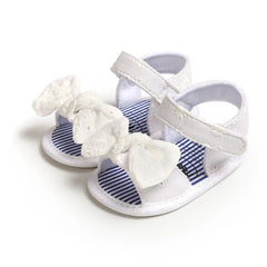 Summer Baby Girls Bow Sandals Toddler Breathable Anti-Slip Shoes Soft Sole Flat