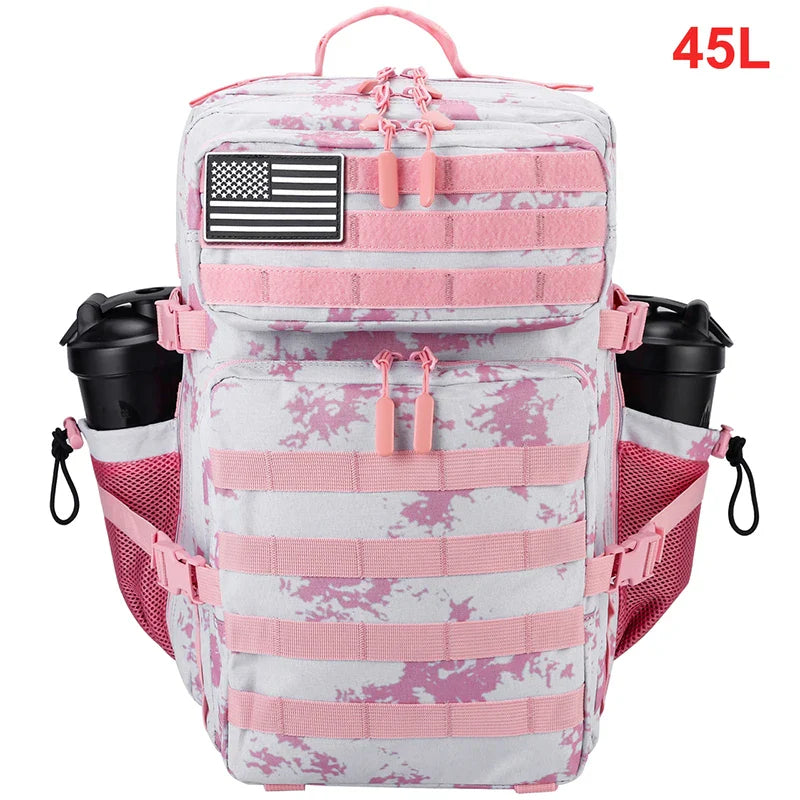 45L Tactical Backpack Men Outdoor Waterproof Sports Travel Gym Hiking Bug Out Bag Military Camping Hunting Survival Rucksack