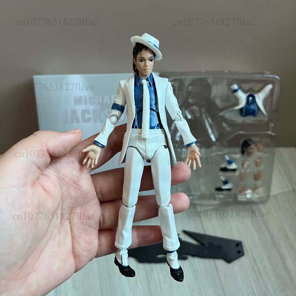 Michael Jackson Smooth Criminal Moonwalk Action Figure Model Toys Michael Jackson MJ Thriller Joint Movable Christmas Gift
