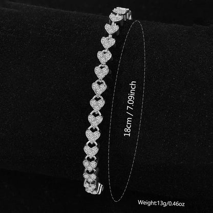 6PCS/SET Silver Women's Watch Business Leisure Element Watch Luxury Dial Quartz Watch Jewelry Set Gift For Her