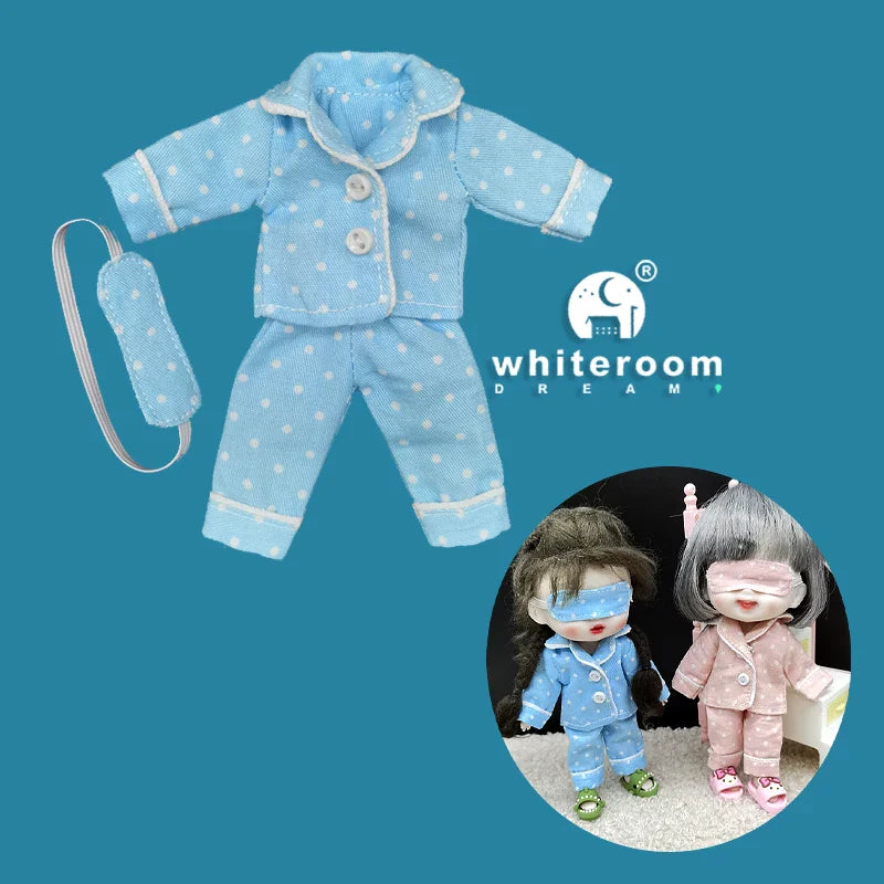 Mini Ob11 Bjd Doll Accessories Obitsu 11 Clothes Dolls For Girls Boy Toys Baby Kawaii Anime Toy Cute Items Miniature Costume