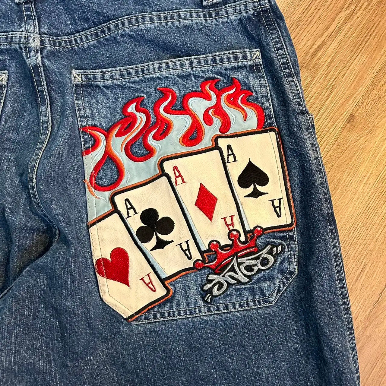 JNCO Jeans: Men Y2K Harajuku Baggy Denim