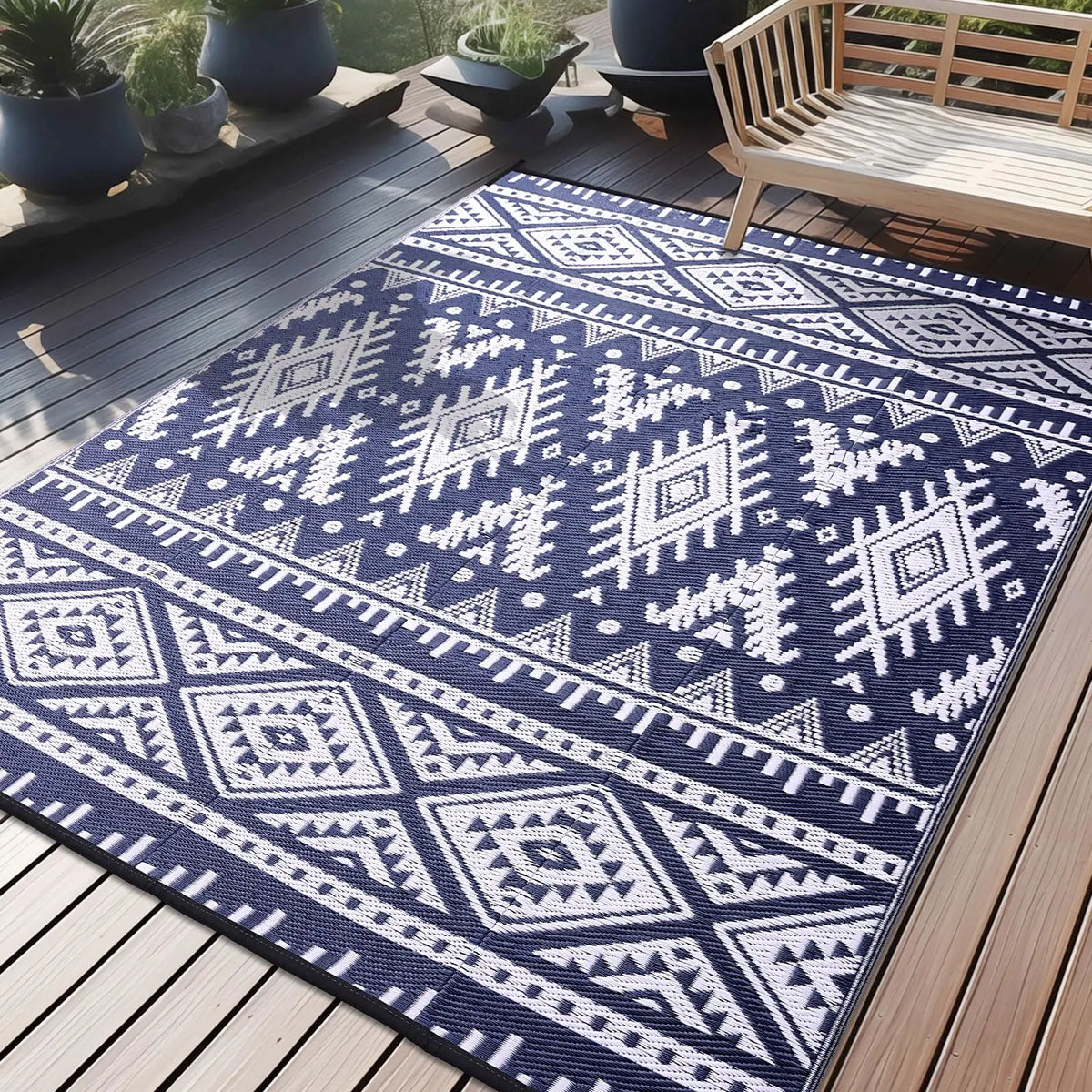 Outdoor Plastic Straw Rug Waterproof Indoor Outdoor Carpet Machine Washable