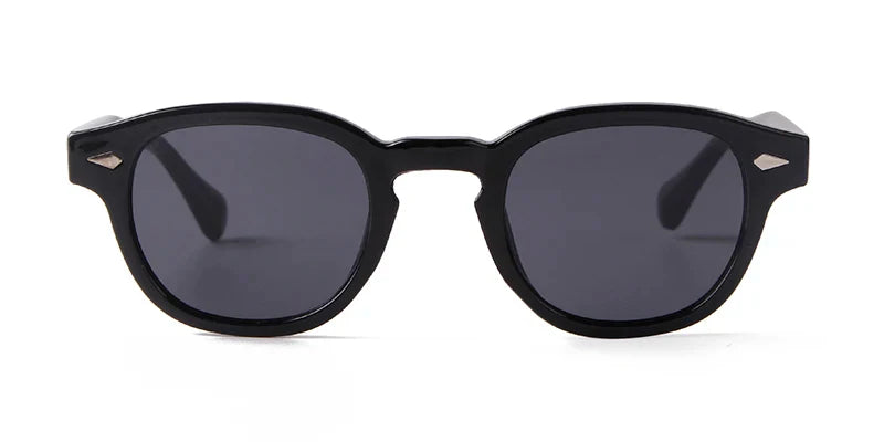 Fashion Transparent Blue Round Sunglasses Women Men 2024 Retro Rivet Tortoise Small Square Sun Glasses UV400 Lunettes De Soleil