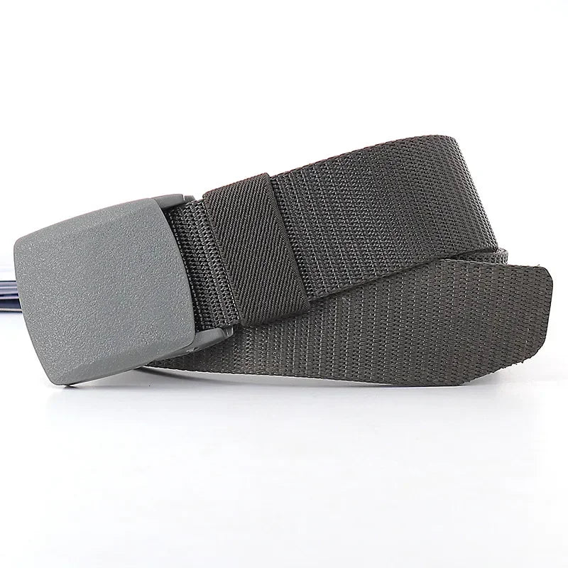 3.8X110cm High Quality Automatic Buckle Nylon Men Belt Outdoor Hunting Multifunctional Tactical Canvas Camouflage Belt for Women