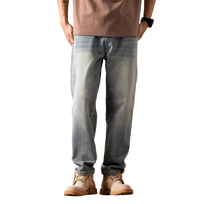 Men's Jeans Simple and Fashionable Versatile Long Pants
