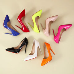 High Heels 35-45 Plus Size Women Shoes 12cm Thin Stiletto Banquet Wedding Shoes