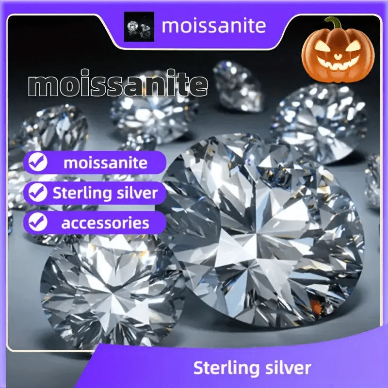 3PC S925 Sterling Silver 1CT Marquis Moissanite Ring Set Fine Jewelry Suitable for Gift Giving Anniversary