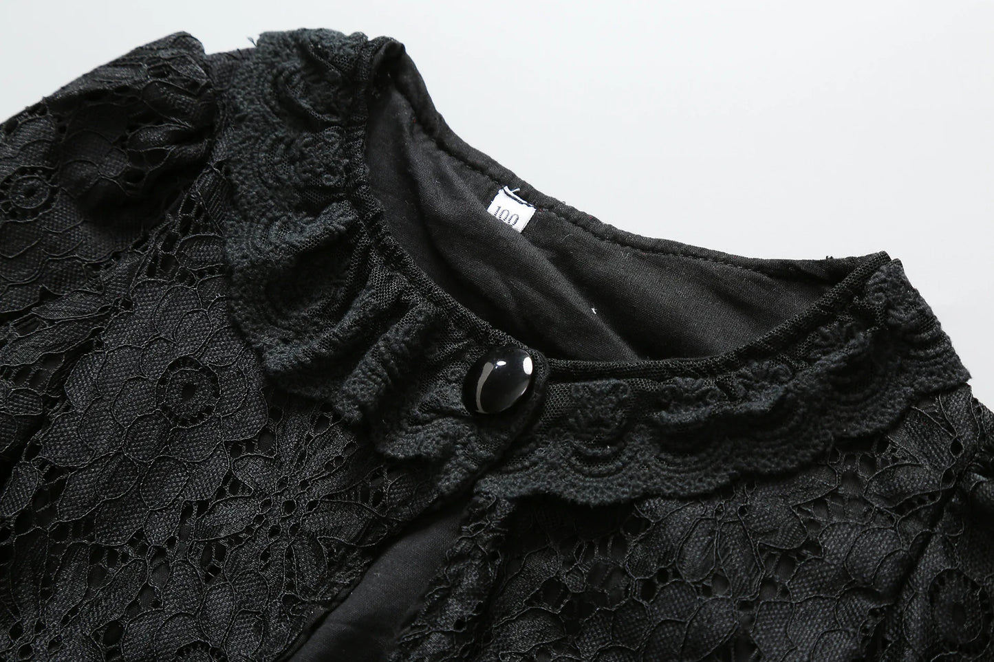 Black Girls Cardigans Jacket for Wedding Kid Coat For Outcoat Shawl Baby Girls Clothing