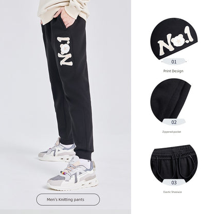 Men Jogger Pants Cropped Breathable Sports Pants