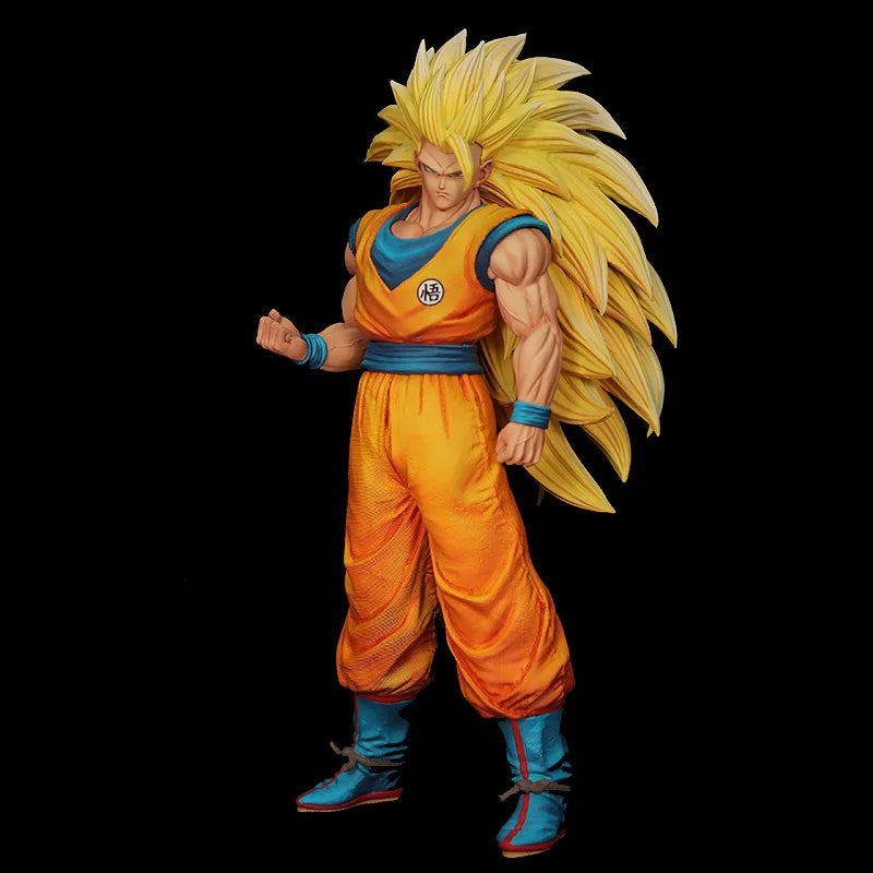 Dragon Ball Z Son Goku SSJ3 Figure Super Saiyan 3 Goku Action Figures 30CM PVC Statue Collection Model Toys for Children Gifts