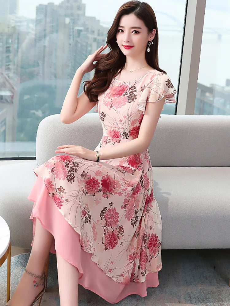 Formal attire Dresses: Boho Beach Kawaii Sundress Women Chic Prom Midi Dress