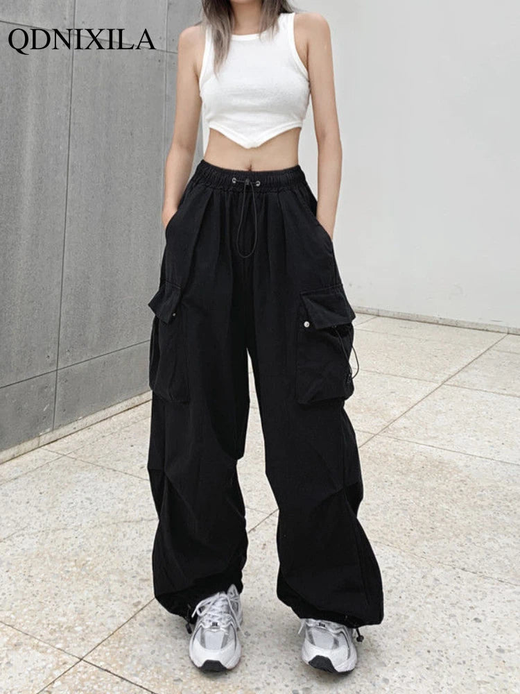 2024 Spring Summer Thin Women Pants Casual Vintage Cargo Pants