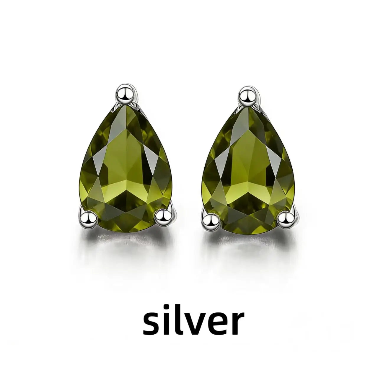 Jewelrypalace Rose Gold Yellow Gold Plated Oval Natural Amethyst Citrine Garnet Topaz Peridot 925 Sterling Silver Earrings for Women