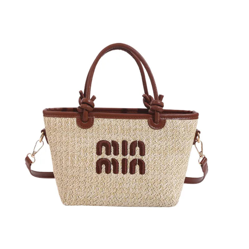Grass Bag for Women Bohemian Beach Bag Designer