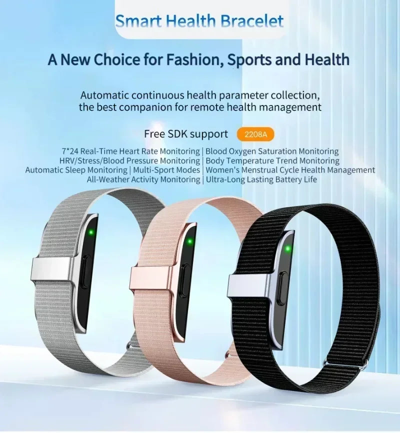 2208A Smart Bracelet Heart Rate Blood Pressure Monitor Pedometer Men Women Sport Fitness Tracker Electronic Bracelet