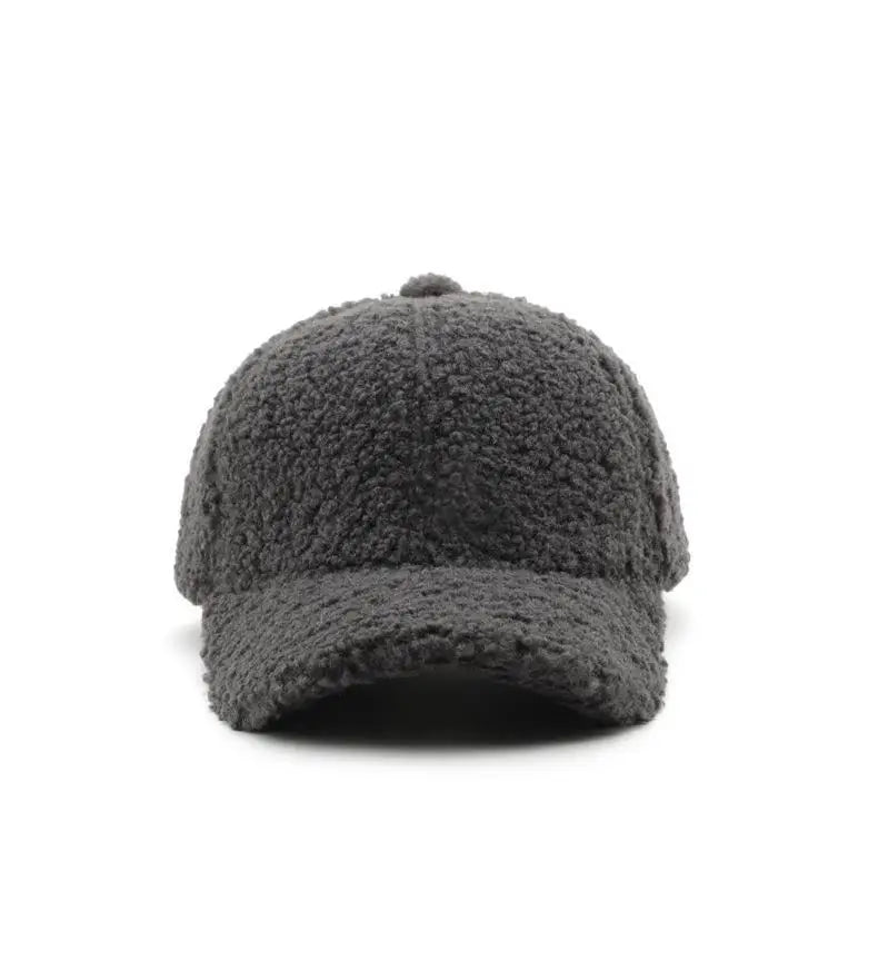 Winter Hats For Women Faux Fur Baseball Cap Female Outdoor Sunshade Keep Warm Solid Color Gorras Casquette Cap Men Casual New