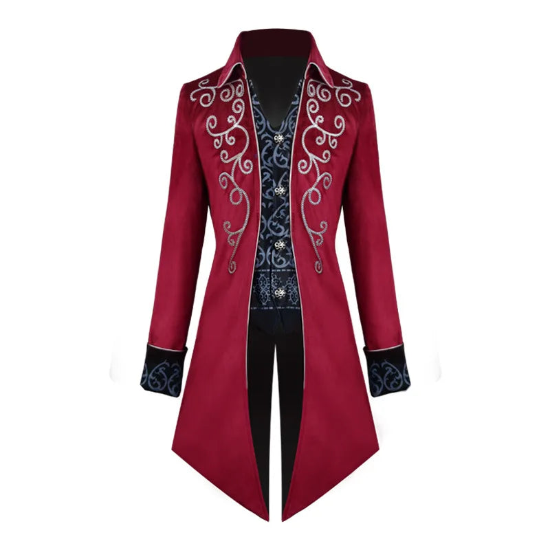 Tuxedo for Mens: Tuxedo Steampunk Vintage Victorian Long Sleeve Windbreaker