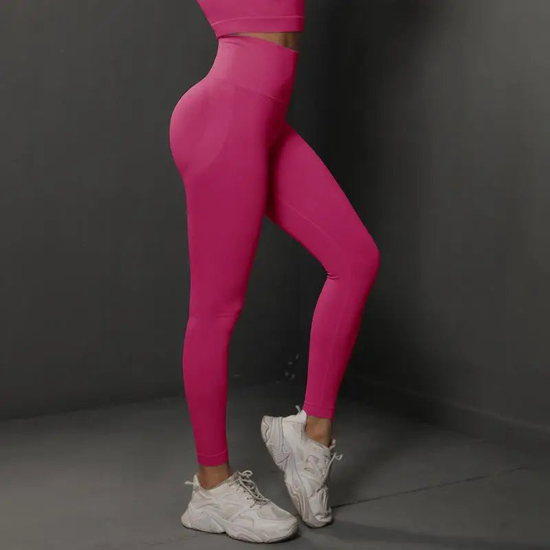 Women Seamless Yoga Pants Fitness Sports Running Sportswear Stretchy Lifting Tights