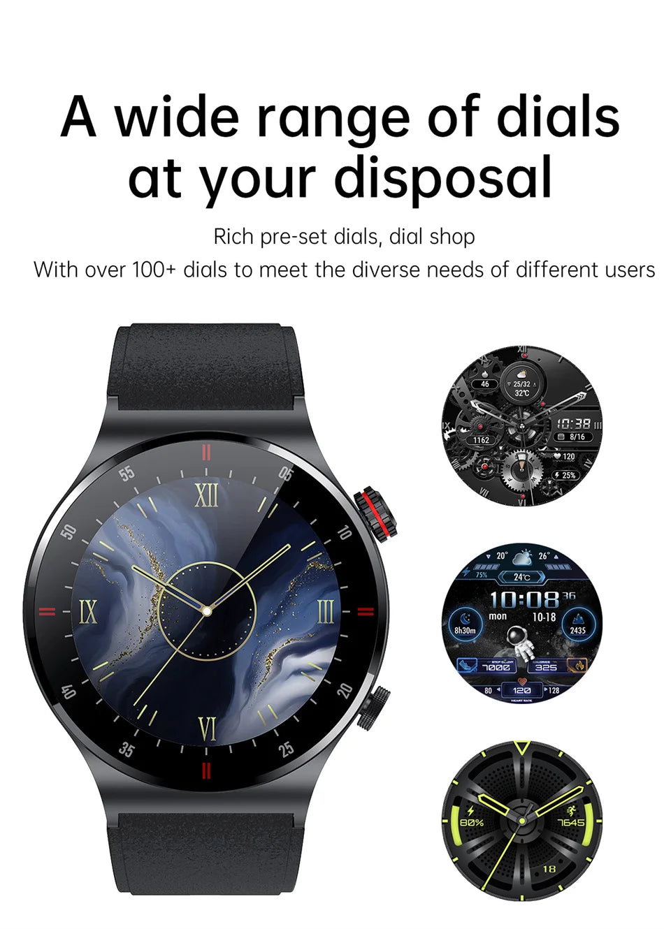 GPS NFC Smart Watch Men AMOLED 390*390 HD Screen ECG+PPG Heart Rate Bluetooth Call IP68 Waterproof Business SmartWatch 2025 NEW