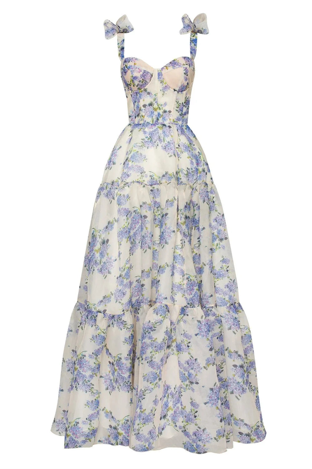 Homecoming Dresses: Silk Prom Dress Princess Wisteria Flower Evening Dress