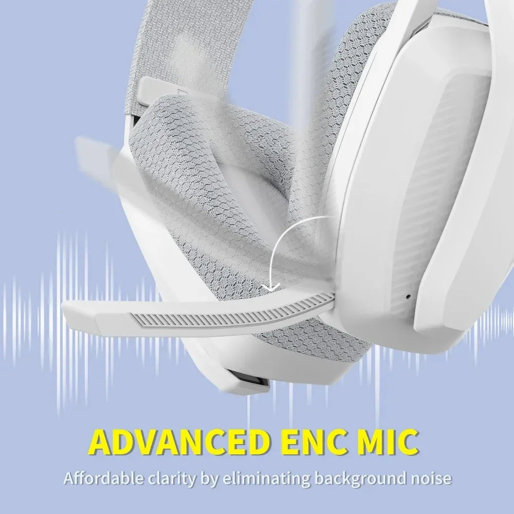 BINNUNE BW06 2.4GHz Bluetooth Gaming Headset with Mic for PS5 PS4 PC Mac Playstation Wireless Gaming headphone with Microphone