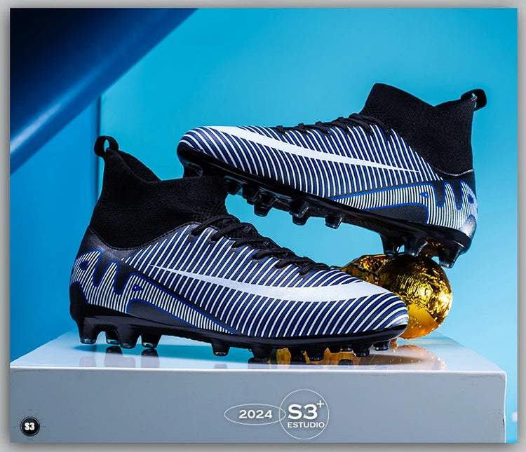 Professional Men Soccer Shoes FG/TF  Football Boots Cleats Breathable  Outdoor