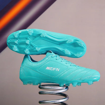 Men Women Professional Soccer Shoes Long Spikes Adult Outdoor Football Boots