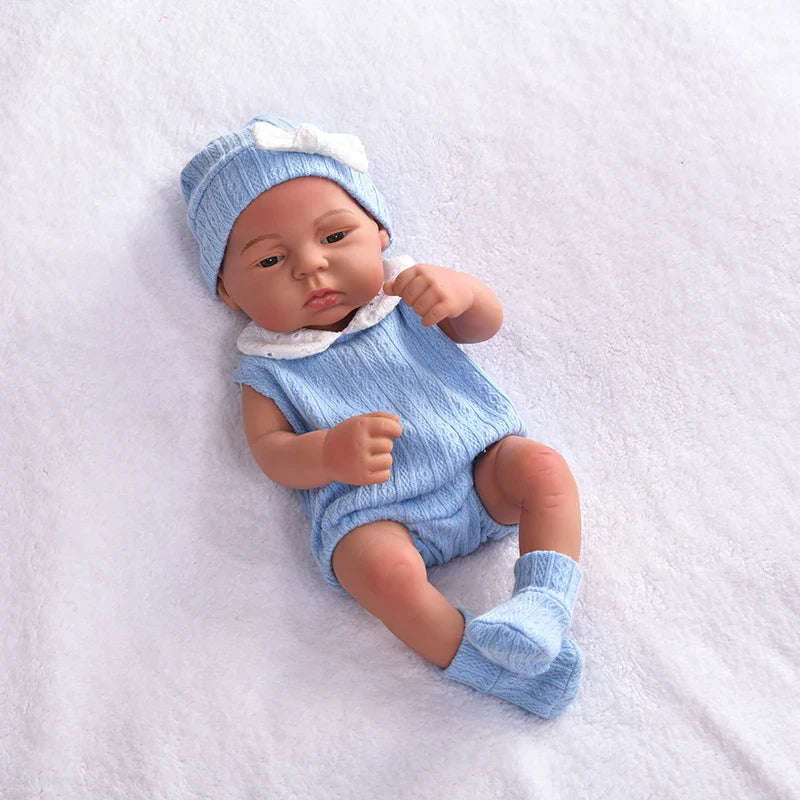 15.75inch 40cm Reborn Dolls Baby  Dolls Toys Girl Lifelike Reborn Dolls Full Body Vinyl Girl Doll Bebe Doll Toy Birthday Gift