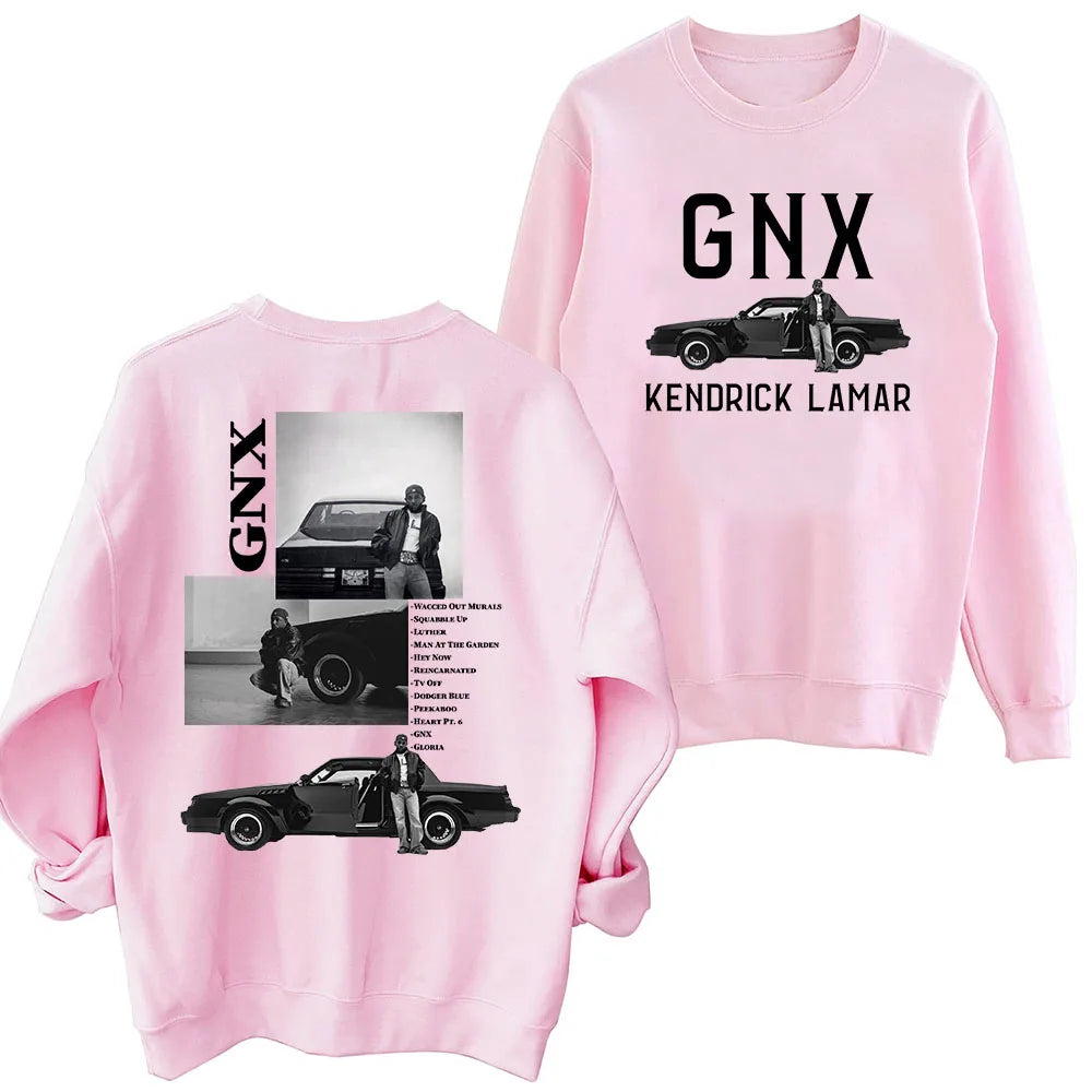 Kendrick Lamar GNX Tour Sweatshirt Oversized Harajuku Round Neck Long Sleeve