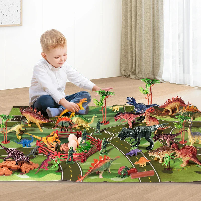 Simulation Dinosaur Toy for Boy Jurassic Models Children Action Figures PVC Tyrannosaurus  World Animals Park Kids 3 Years Gift